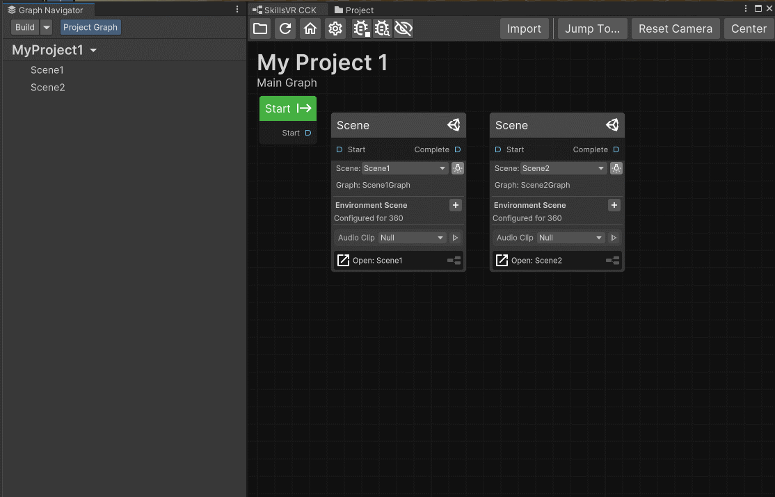 Creating a project when there is already a project active